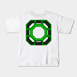 gmtrx seni lawal green skeletal truncated cuboctahedron Kids T-Shirt